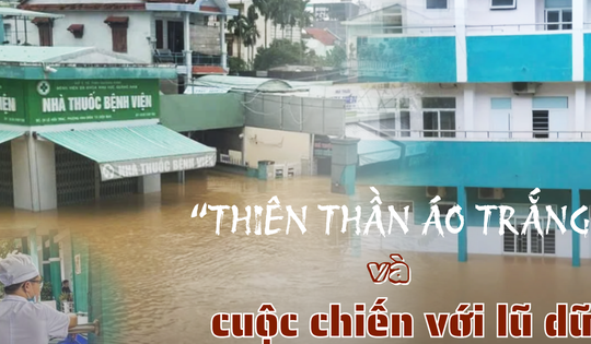 'Thiên thần áo trắng' và cuộc chiến với lũ dữ