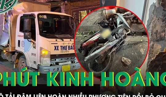 Nhân chứng kể phút ô tô tải đâm vỡ tường nhà dân, tông liên hoàn nhiều phương tiện rồi bỏ chạy ở Hà Nội
