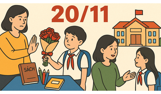 Nhiều trường học "nói không" với hoa, quà nhân ngày 20/11