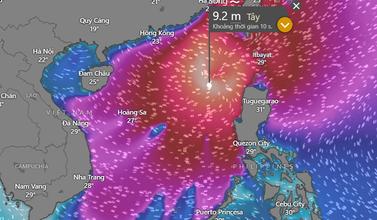 Bão số 14 gây sóng cao 9 mét, Bộ Xây dựng yêu cầu kiểm đếm tàu thuyền, không để mất liên lạc