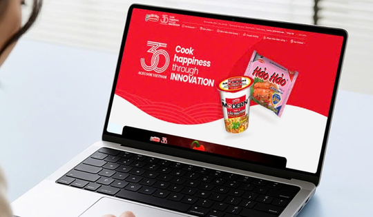 Acecook Việt Nam ra mắt website mới nhân dịp kỷ niệm 30 năm ngày bán hàng đầu tiên