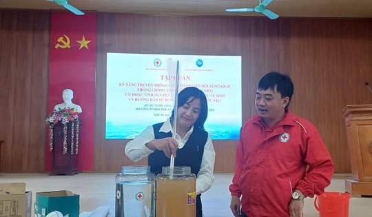 Nghệ An: Tập huấn kỹ năng truyền thông nước sạch và vệ sinh môi trường