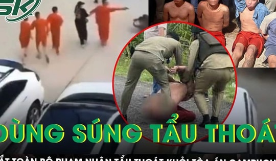 Vụ dùng súng tẩu thoát táo tợn giữa sân tòa án ở Campuchia: Đã bắt được 5 phạm nhân và nữ đồng phạm