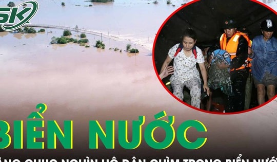 Cận cảnh hàng chục nghìn hộ dân tại Gia Lai chìm trong biển nước, người dân trắng đêm chạy lũ