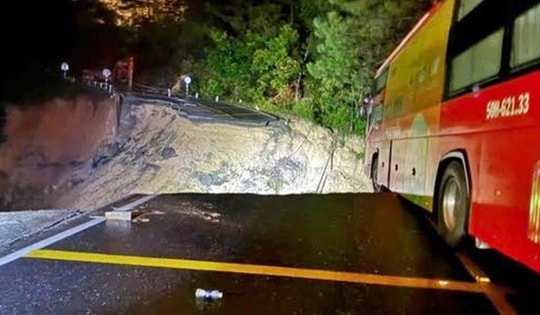 Đèo Mimosa đứt gãy 70m mặt đường, Lâm Đồng công bố tình huống khẩn cấp