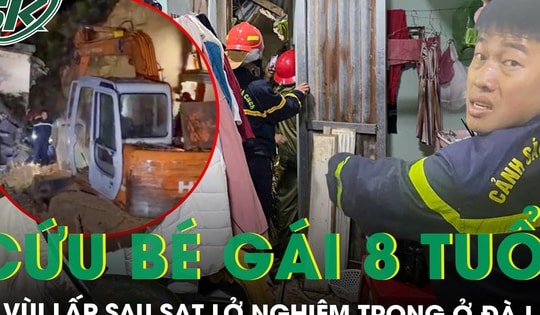 Phút nghẹt thở cứu bé gái 8 tuổi bị vùi lấp sau sạt lở nghiêm trọng ở Đà Lạt