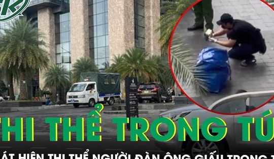Phát hiện thi thể người đàn ông giấu trong túi ở tòa nhà cao tầng, công an đang truy bắt 2 nghi phạm