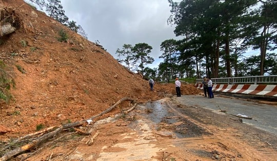 Viện Hàn lâm Khoa học và Công nghệ Việt Nam cử chuyên gia hỗ trợ Lâm Đồng khảo sát sạt lở