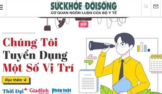 Báo Sức khỏe & Đời sống tuyển dụng nhân sự năm 2025