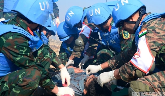 Việt Nam - Ấn Độ trình diễn tình huống tích hợp tại VINBAX 2025