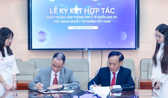 Trung tâm Thông tin Y tế Quốc gia và Hội Hành nghề Y tế tư nhân ký kết hợp tác chiến lược