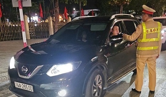 Kiểm tra nồng độ cồn toàn quốc, phát hiện 2.703 trường hợp vi phạm