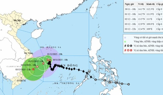Vì sao bão số 15 gần như đứng im trên Biển Đông