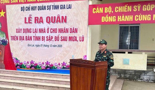 Quân đội thần tốc xây dựng lại nhà ở cho nhân dân bị đổ, sập do mưa lũ