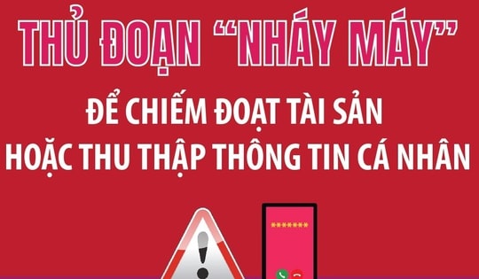 Thủ đoạn 'nháy máy' để chiếm đoạt tài sản hoặc thu thập thông tin cá nhân