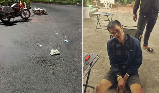 Bất ngờ bị kiểm tra, kẻ trộm nhảy sang xe đồng bọn vẫn không thoát