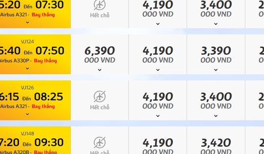 Vé máy bay Tết 2026 nhiều chặng đã 'cháy'