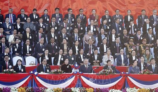 Tổng Bí thư Tô Lâm và Phu nhân dự Lễ kỷ niệm 50 năm Quốc khánh Lào