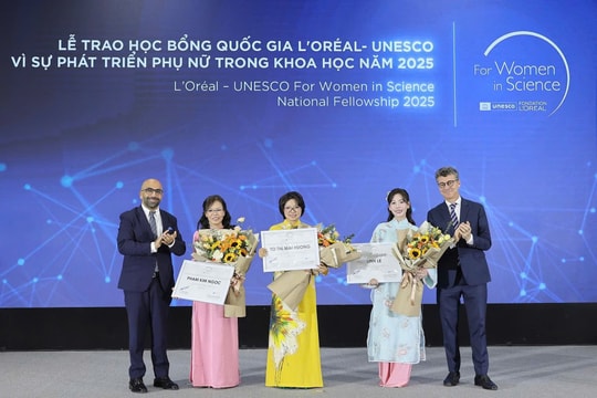 Tôn vinh 3 nhà khoa học nữ xuất sắc nhận học bổng L’Oréal – UNESCO 2025