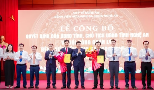 Bổ nhiệm Chủ tịch Hội đồng quản lý Bệnh viện Hữu nghị Đa khoa Nghệ An