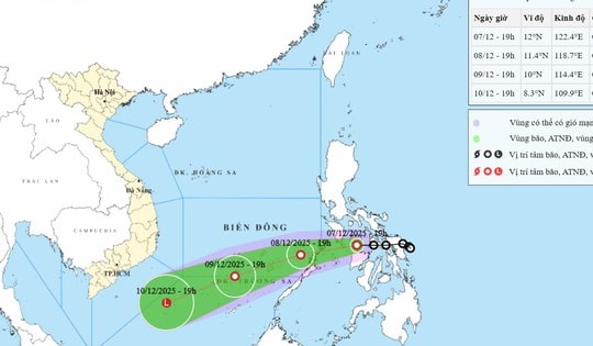 Áp thấp nhiệt đới đổi hướng trước khi vào Biển Đông
