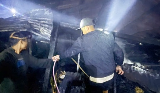 Nhóm lửa sưởi ấm gây cháy nhà, cụ ông tử vong thương tâm