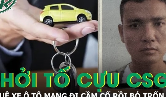 Khởi tố cựu cán bộ CSGT thuê xe ô tô mang đi cầm cố lấy tiền rồi bỏ trốn