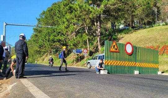 Tạm dừng lưu thông qua đèo Prenn Đà Lạt