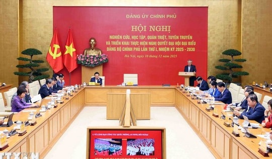 Hội nghị quán triệt, triển khai Nghị quyết Đại hội Đảng bộ Chính phủ lần 1