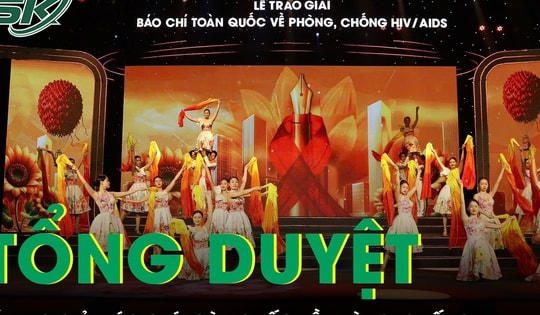 Toàn cảnh buổi tổng duyệt Lễ trao giải báo chí toàn quốc về HIV/AIDS