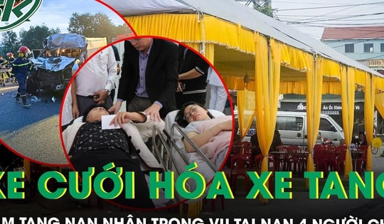 Đẫm nước mắt đám tang nạn nhân vụ tai nạn 4 người tử vong, xe cưới hóa thành xe tang sau thảm kịch