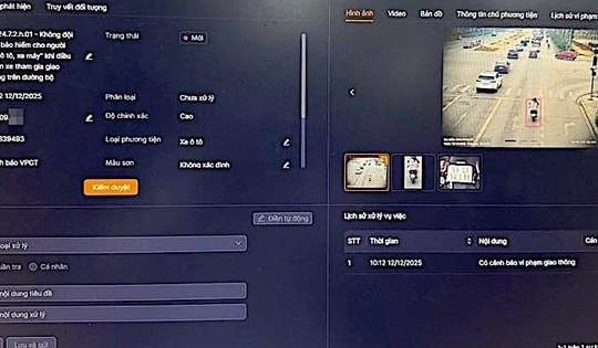 VNeTraffic tự động gửi thông báo sau 2 giờ kể từ khi hệ thống ghi nhận vi phạm