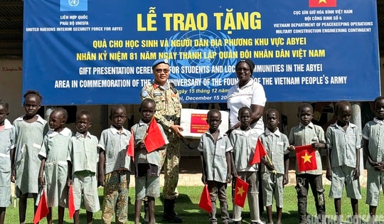 Đội Công binh số 4 gieo mầm nhân ái giữa lòng Abyei