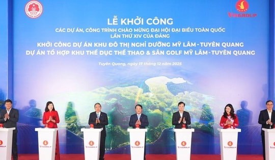 Vingroup khởi công đô thị nghỉ dưỡng suối khoáng và tổ hợp thể dục thể thao Mỹ Lâm – Tuyên Quang