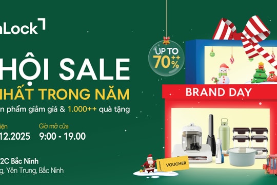Ngày Thương hiệu LocknLock 2025: Giảm sâu đến 70%, hơn 20.000 sản phẩm chính hãng