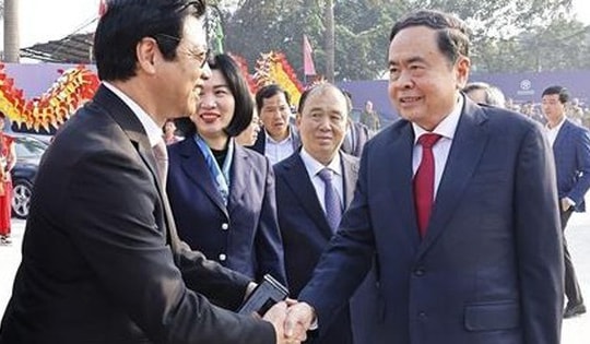 Chủ tịch Quốc hội và các Phó Chủ tịch dự Lễ khởi công, khánh thành các dự án, công trình quan trọng