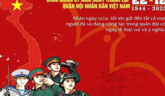 Những mẫu thiệp chúc mừng ngày Quân đội Nhân dân Việt Nam 22/12 đẹp nhất