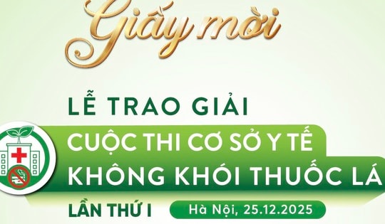 2 ngày nữa trao giải cuộc thi 'Cơ sở y tế không khói thuốc lá' lần I