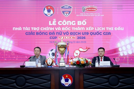 Công bố nhà tài trợ và bốc thăm lịch thi đấu Giải U19 nữ Quốc gia – Cúp ACECOOK 2026