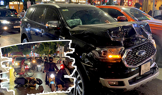 Hà Nội: Tai nạn giao thông liên hoàn, 2 người bị thương