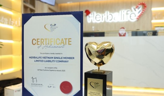 Herbalife Việt Nam đạt giải thưởng khu vực 'CXP Trải Nghiệm Khách Hàng Xuất Sắc' năm 2025