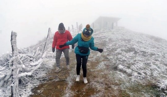 Diễn biến nhiệt độ của đợt không khí lạnh đang bao phủ miền Bắc