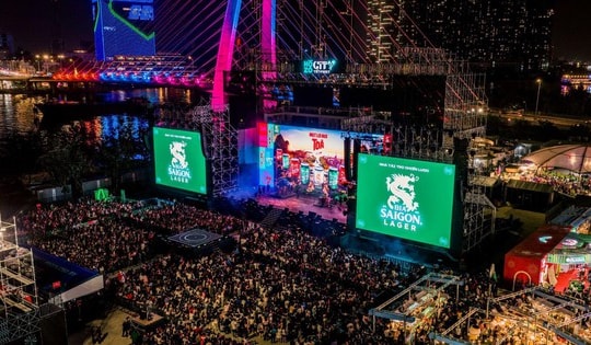 'Tỏa sắc gắn kết': Bia Saigon Lager mang đến Hozo City Tết Fest trải nghiệm văn hóa nhiều vùng miền