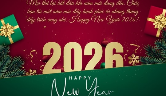 Những mẫu thiệp chúc mừng năm mới 2026 đẹp nhất