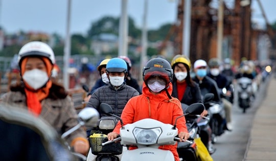 Không khí lạnh mạnh tràn về đúng ngày đầu tiên của năm mới