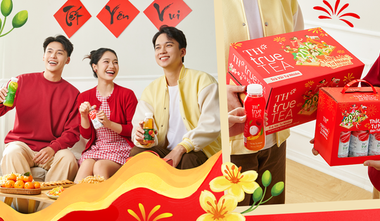 Bao bì Tết rực rỡ - Thức uống lành, trao nhau niềm vui thật