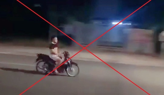 Phạt thanh niên bỏ 2 tay khi đi xe máy, không đội mũ bảo hiểm