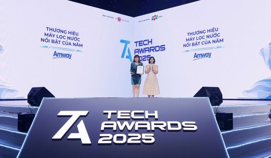 Amway lập cú 'hattrick' với giải 'Thương hiệu Máy lọc nước nổi bật của năm' tại Tech Awards 2025