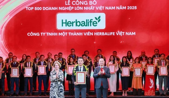 Herbalife Việt Nam được xếp hạng Top 500 Doanh nghiệp lớn nhất Việt Nam