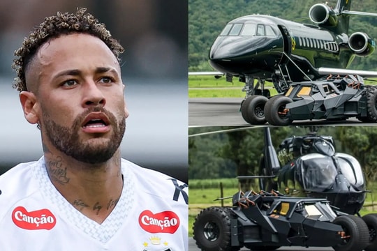 Neymar khoe bộ sưu tập siêu xe và máy bay 'Batman' trị giá 1.700 tỷ đồng